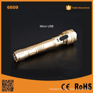 6609 Promotion Portable Multi-Function Tactical Police Flashlight, Power Bank 5600 mAh for iPhone